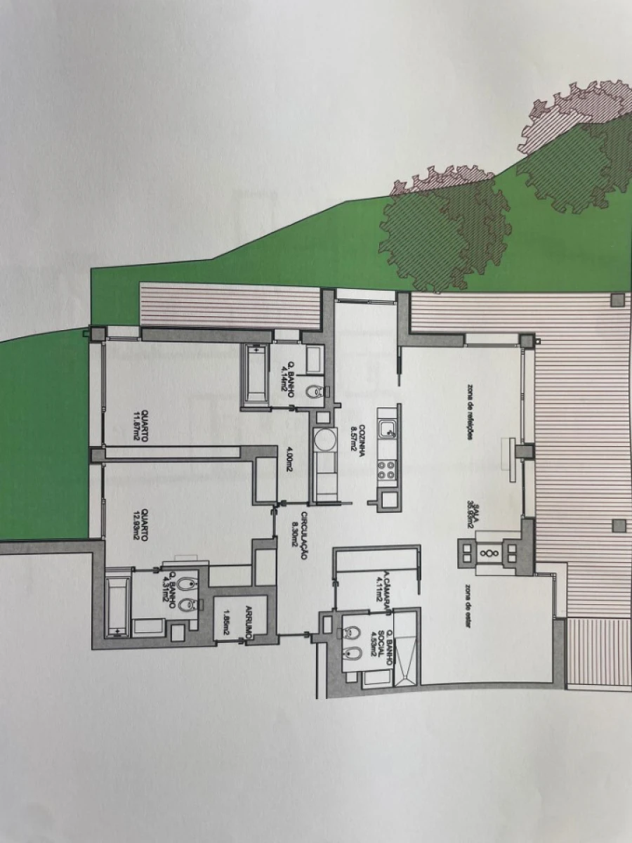 Apartamento T2 para Venda em Carvalhal Planta 1