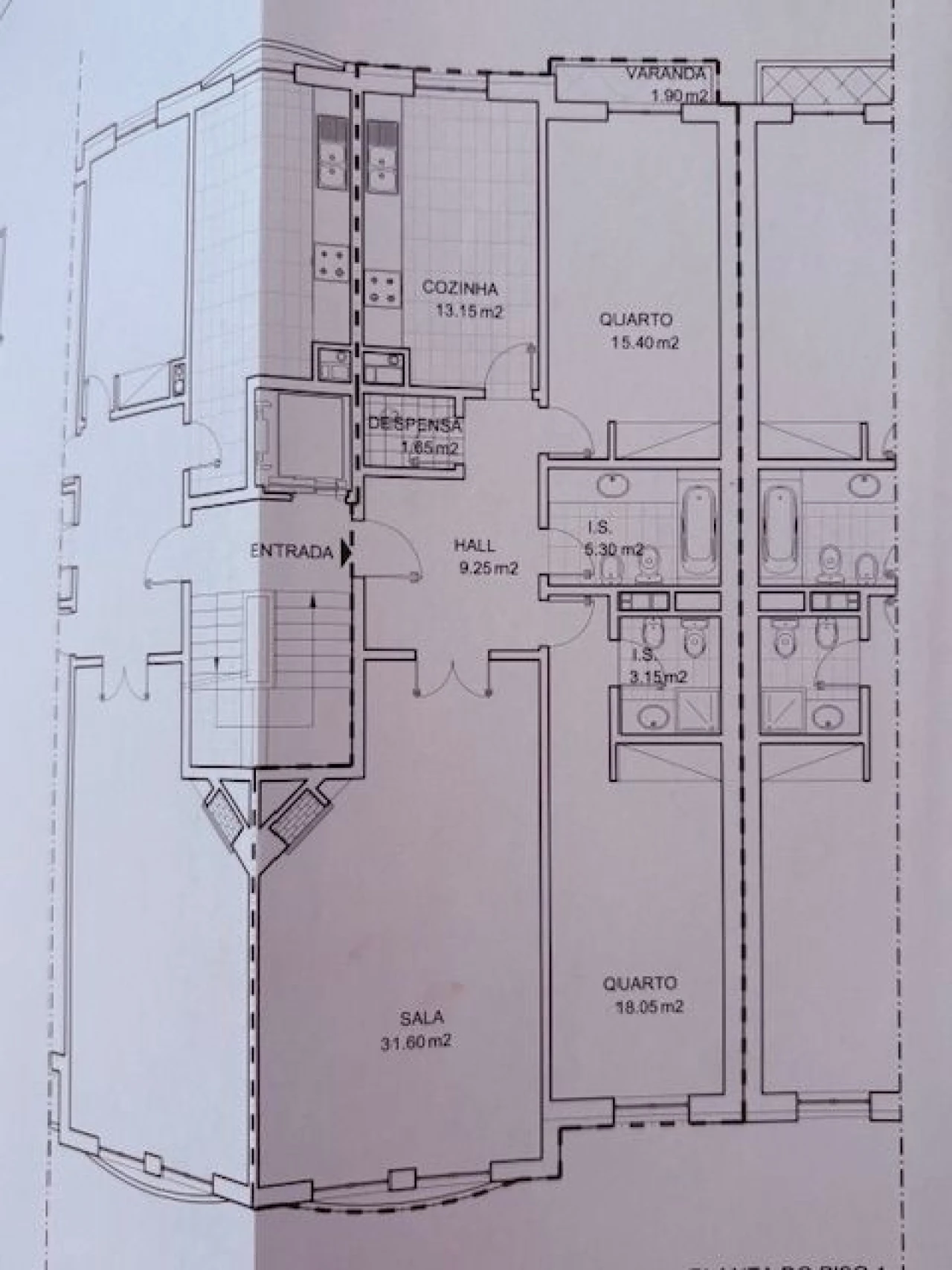 Apartamento T2 para Arrendamento em Venda do Pinheiro Foto 14