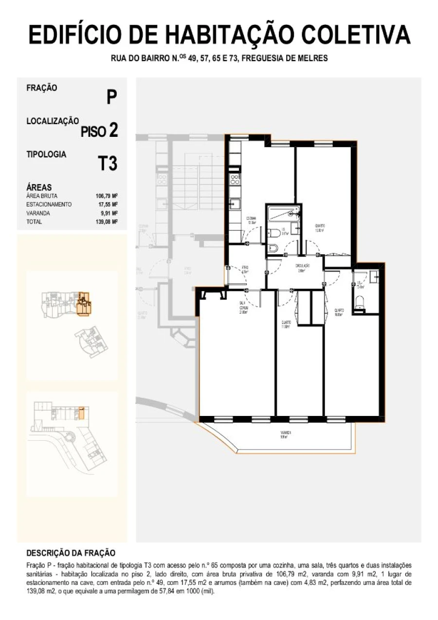 Apartamento T3 para Venda em Melres Foto 5