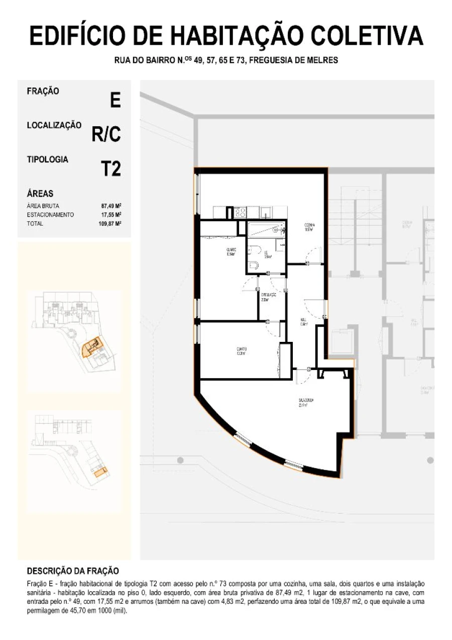 Apartamento T2 para Venda em Melres Foto 5