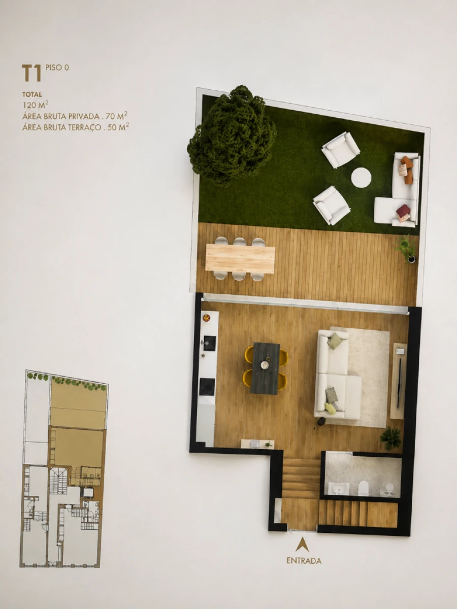 Apartamento T1 para Arrendamento em aveiro Foto 9