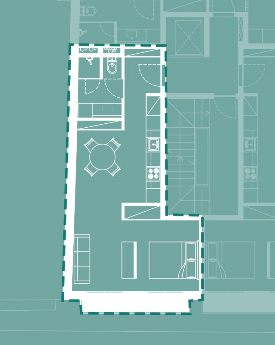 Apartamento T1 para Arrendamento em Braga Foto 21