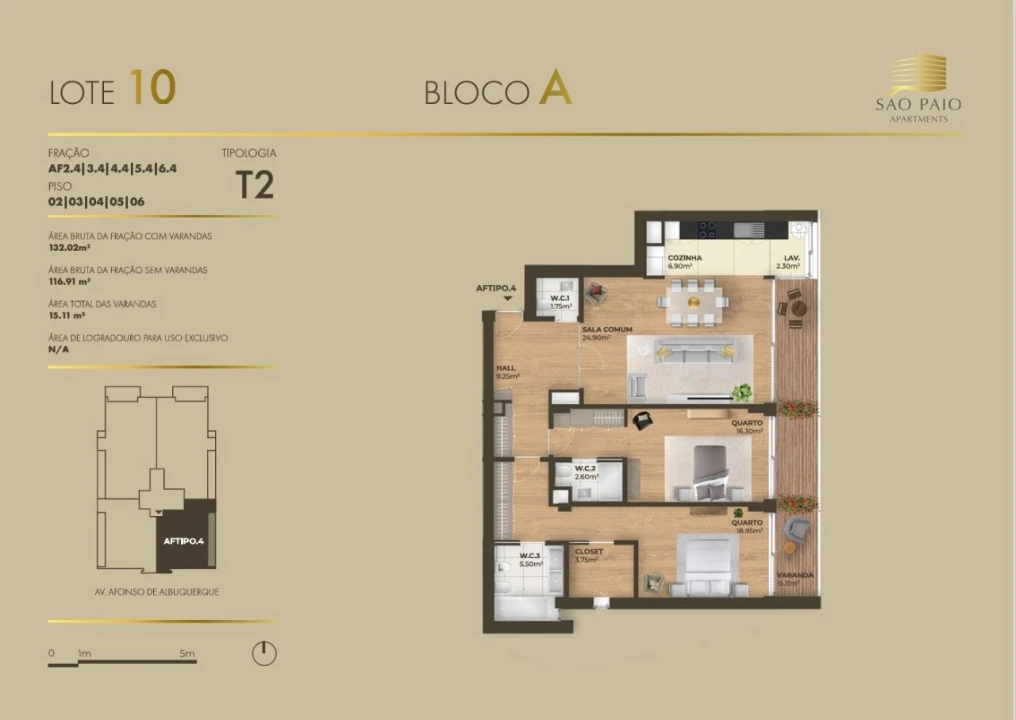 Apartamento T2 para Arrendamento em Vila Nova de Gaia Foto 13