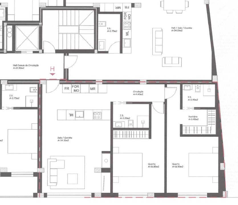 Apartamento T2 para Venda em Lamego Foto 14