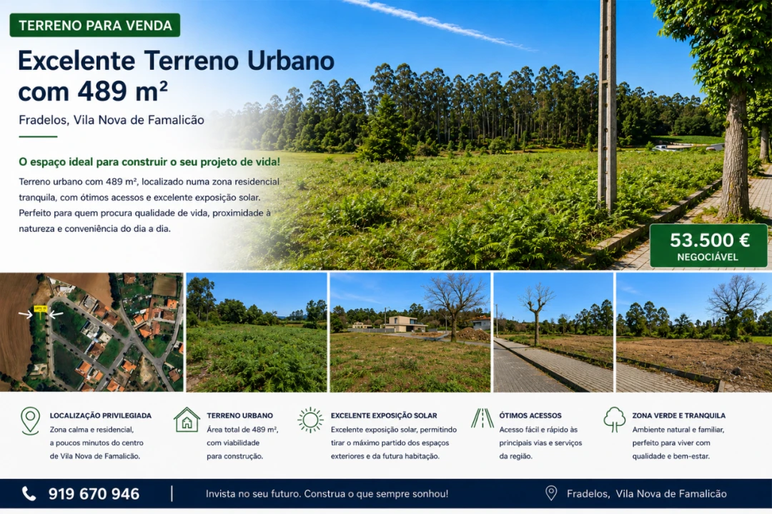 Terreno para Venda em Fradelos Foto 1