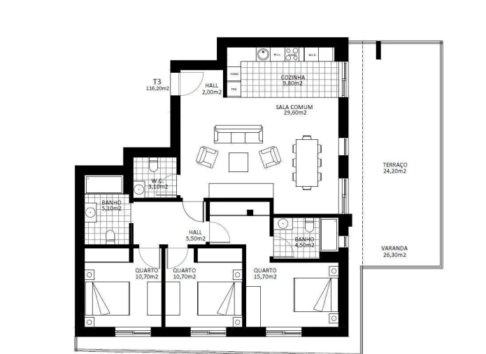Apartamento T3 para Venda em Vila Nova de Gaia Foto 21