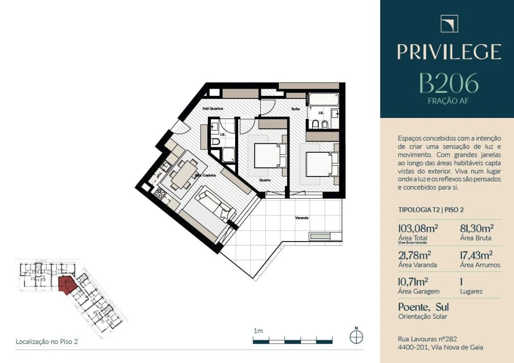 Apartamento T2 para Venda em Vila Nova de Gaia Foto 3