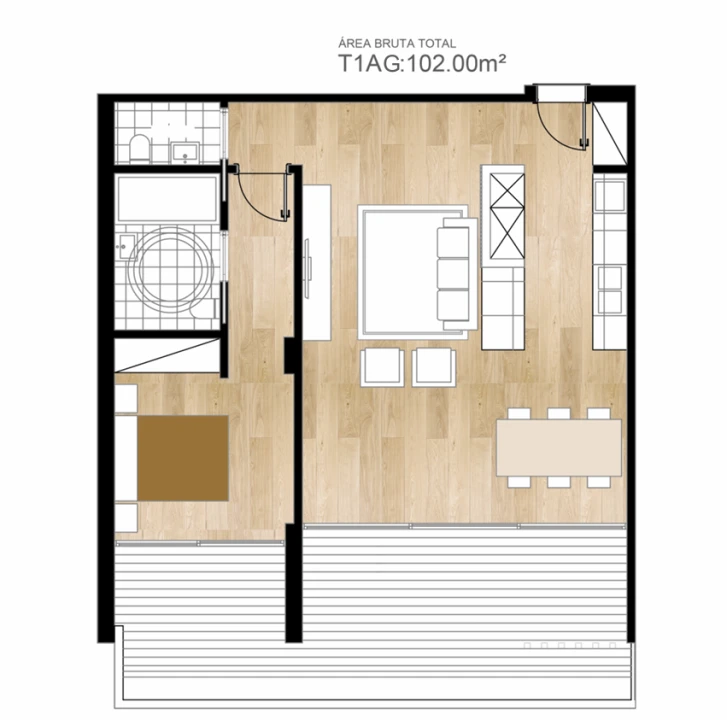 Apartamento T1 para Venda em Funchal Foto 21