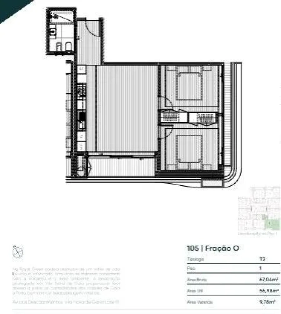 Apartamento T2 para Venda em Vila Nova de Gaia