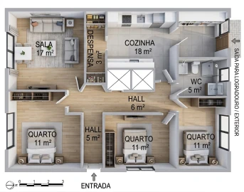 Moradia T3 para Venda em Queijas