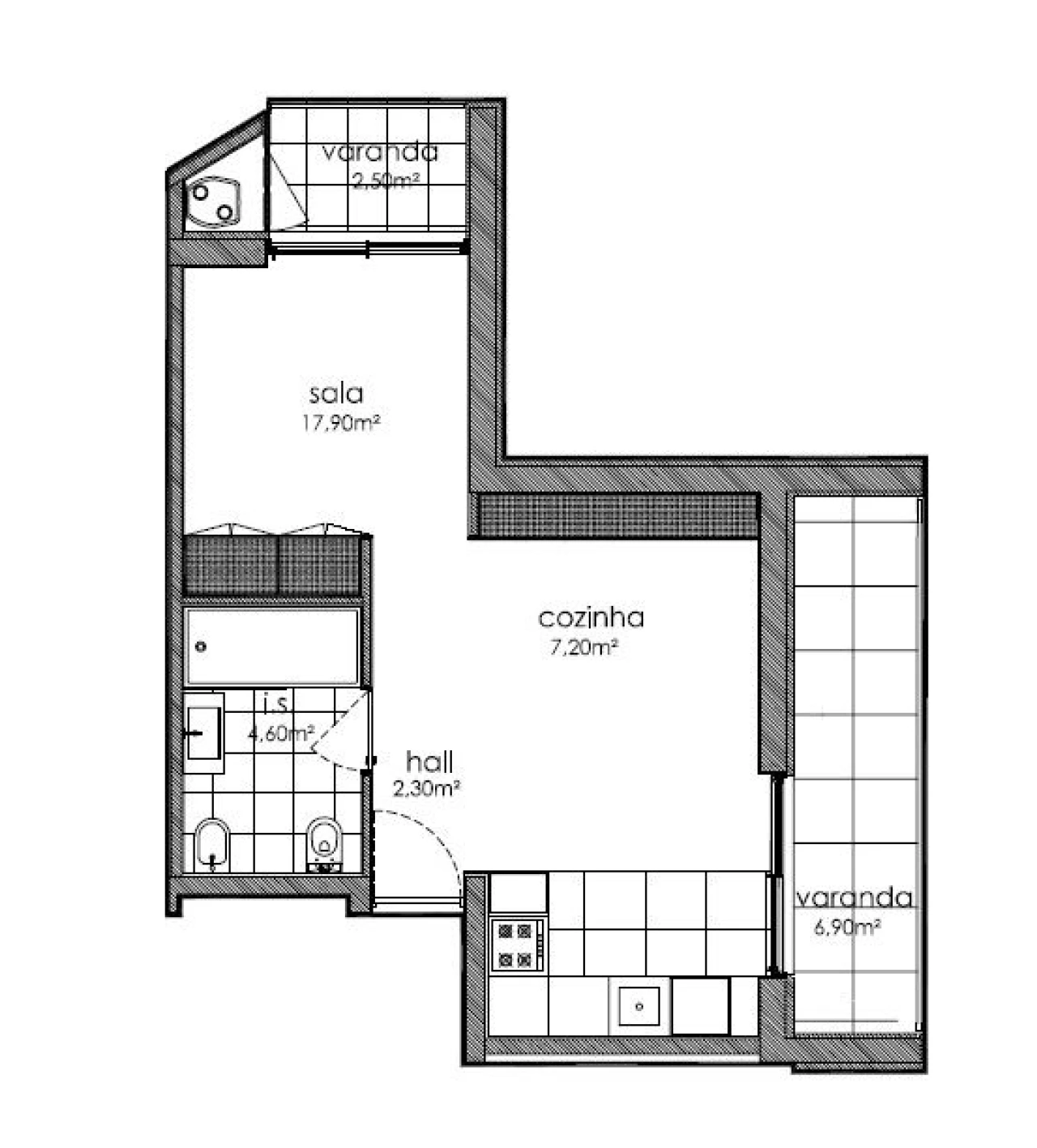 Apartamento T1 para Venda em Porto Foto 6