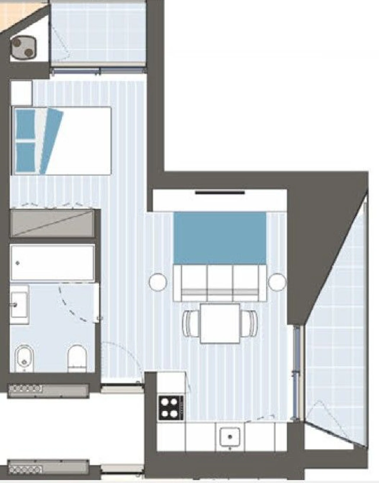 Apartamento T1 para Venda em Porto Foto 7