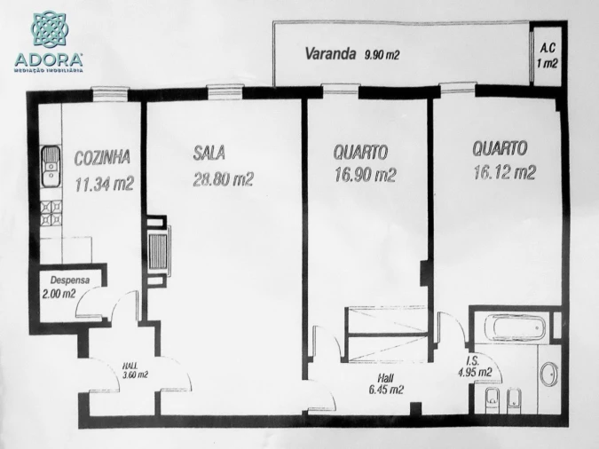 Apartamento T2 para Arrendamento em Linda a Velha Foto 20