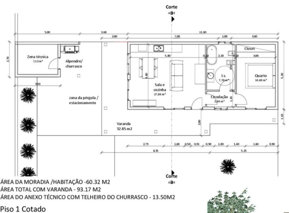 Moradia T1 para Venda em Alvados Foto 25