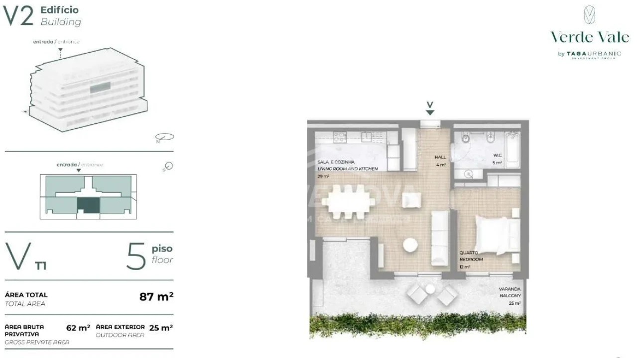 Apartamento T1 para Venda em Maia Foto 14