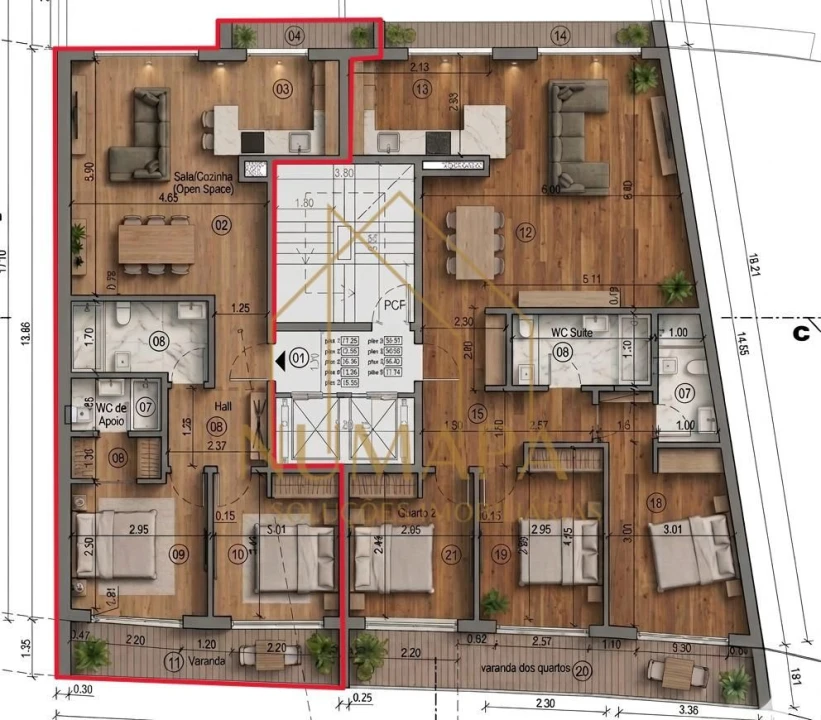 Apartamento T2 para Venda em Santa Marta do Pinhal Foto 1