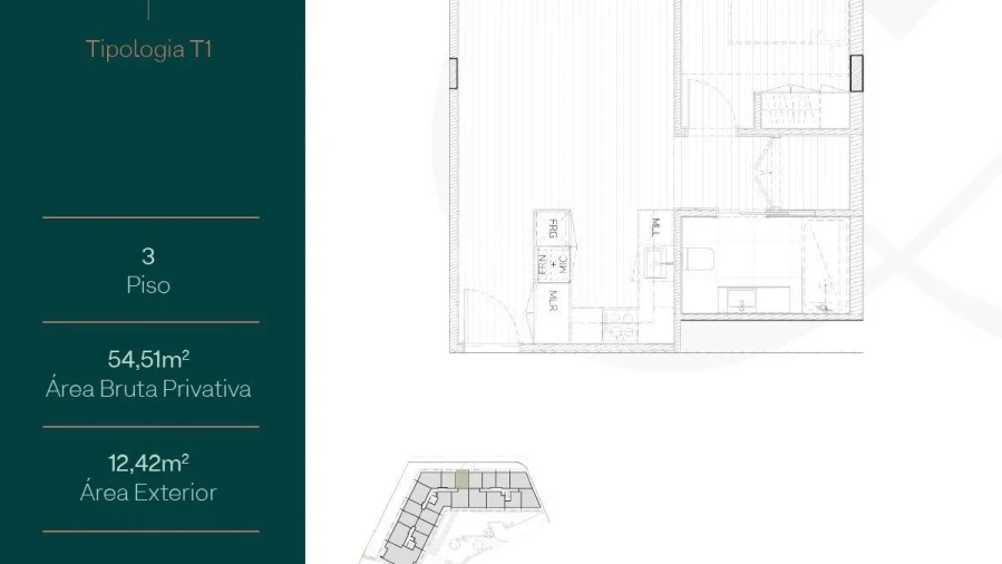 Apartamento T1 para Venda em Vila Nova de Gaia Foto 5