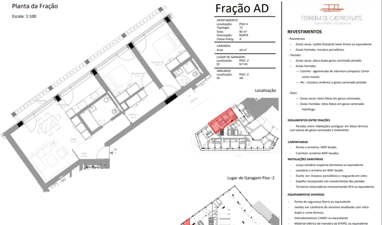 Apartamento T2 para Venda em Porto Foto 10